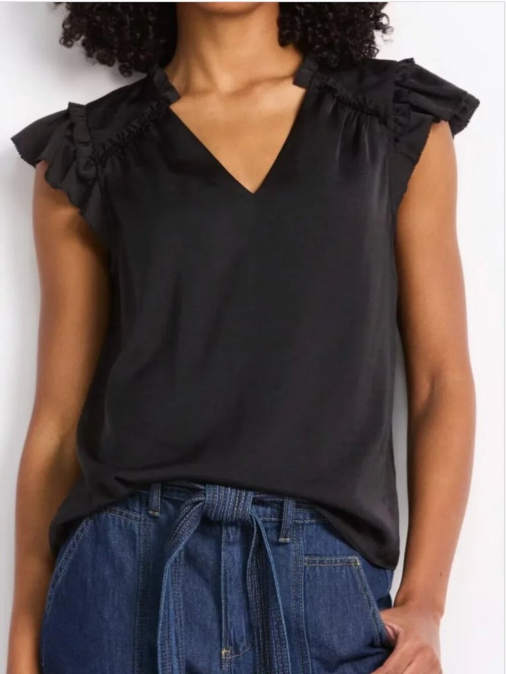 Wyatt Flutter Sleeve  Blouse by Nine Britton